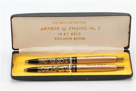 arpege chanel pen|Chanel 5 gold filigree.